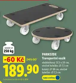 Lidl PARKSIDE Transportní vozík nabídka
