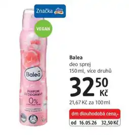 dm drogerie Balea nabídka