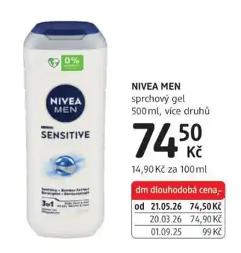 dm drogerie Nivea Men nabídka