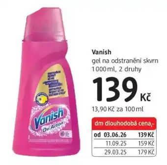 dm drogerie Vanish nabídka