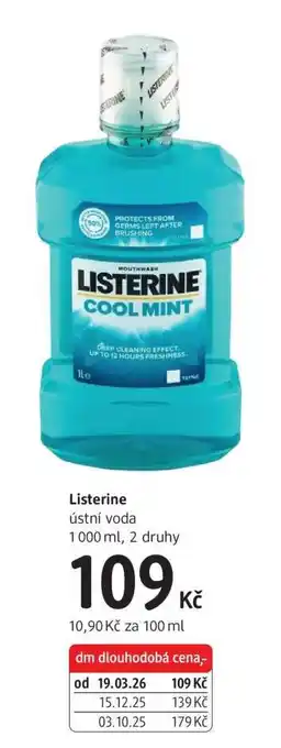 dm drogerie Listerine nabídka