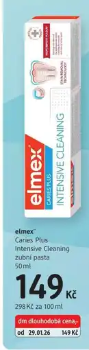 dm drogerie elmex Caries Plus Intensive Cleaning zubní pasta nabídka