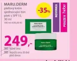 Hebe MARU.DERM pleťový krém sjednocující tón pleti s SPF15 nabídka