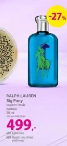 Hebe RALPH LAUREN Big Pony toaletní voda pánská nabídka