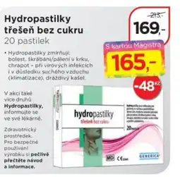 Magistra lékárny Hydropastilky třešeň bez cukru nabídka