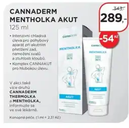 Magistra lékárny Cannaderm Mentholka akut nabídka