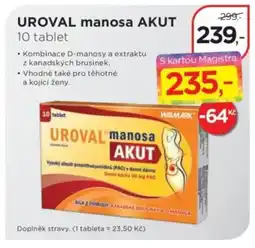Magistra lékárny UROVAL manosa Akut nabídka