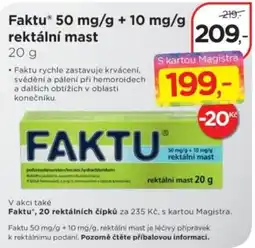 Magistra lékárny FaktuⓇ 50 mg/g + 10 mg/g rektální mast nabídka