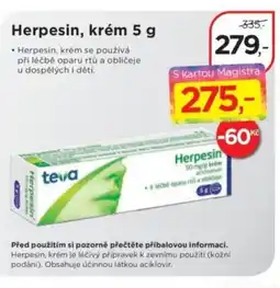 Magistra lékárny Herpesin, krém nabídka