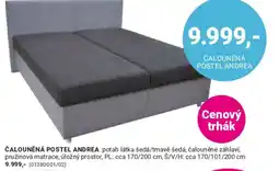 Möbelix Čalouněná postel Andrea nabídka