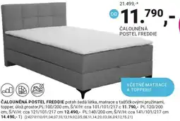 Möbelix Čalouněná postel Freddie nabídka