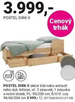 Möbelix Postel Drik II nabídka