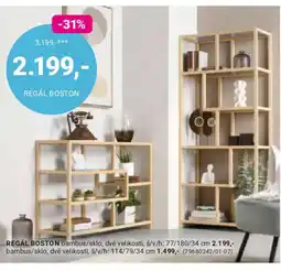 Möbelix Regál Boston nabídka