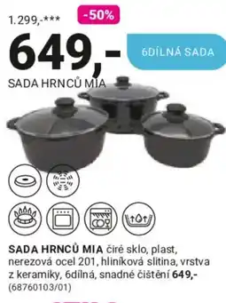 Möbelix Sada hrnců Mia nabídka