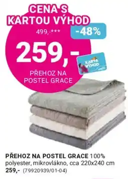Möbelix Přehoz na postel Grace nabídka