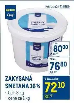 Makro Zakysaná smetana 16% nabídka
