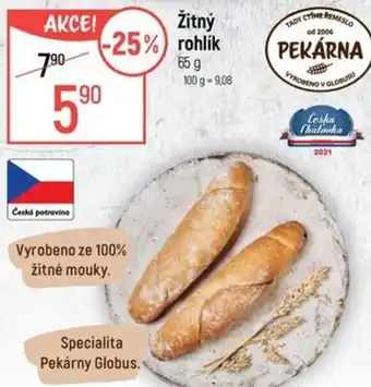 Globus Žitný rohlík nabídka