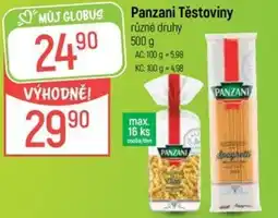 Globus Panzani Těstoviny nabídka
