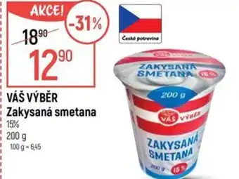 Globus VÁŠ VÝBĚR Zakysaná smetana 15% nabídka