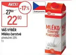 Globus VÁŠ VÝBĚR Mléko čerstvé nabídka