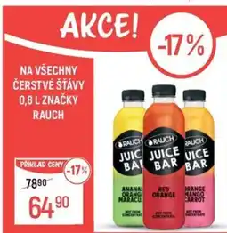 Globus Na všechny čerstvé šťávy značky rauch nabídka