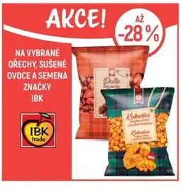 Globus Na vybrané ořechy, sušené ovoce a semena značky IBK nabídka