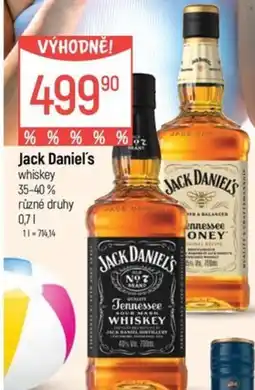 Globus Jack Daniel's whiskey nabídka
