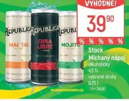 Globus Stock Míchaný nápoj alkoholický nabídka