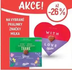 Globus Na vybrané pralinky značky milka nabídka
