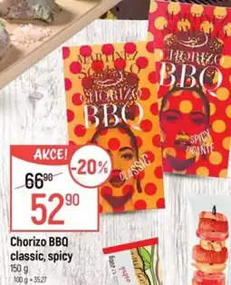 Globus Chorizo BBQ classic, spicy nabídka