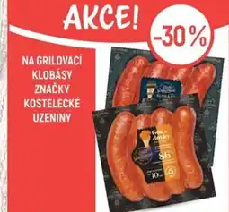 Globus Na grilovací klobásy značky kostelecké uzeniny nabídka