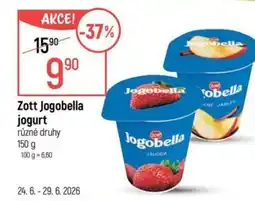 Globus Zott Jogobella jogurt nabídka