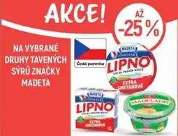Globus Na vybrané druhy tavených sýrů značky madeta nabídka