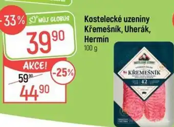 Globus Kostelecké uzeniny Křemešník, Uherák, Hermín nabídka