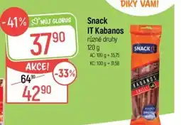 Globus Snack IT Kabanos nabídka