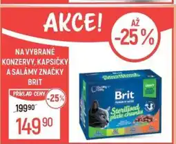 Globus Na vybrané konzervy, kapsičky a salámy značky Brit nabídka