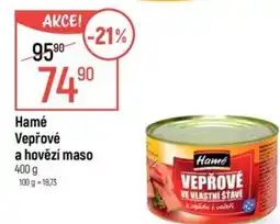 Globus Hamé Vepřové a hovězí maso nabídka