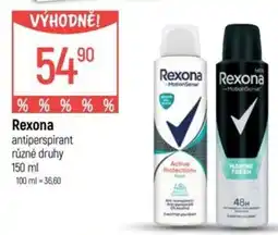 Globus Rexona antiperspirant nabídka