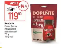 Globus Nescafé Classic, Crema nabídka