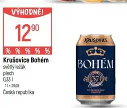 Globus Krušovice Bohém světlý ležák nabídka