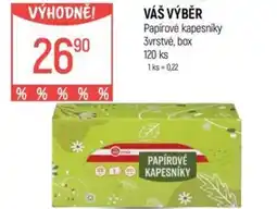 Globus VÁŠ VÝBĚR Papírové kapesníky nabídka