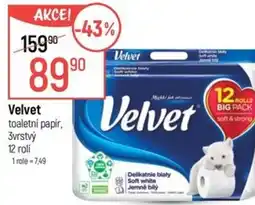 Globus Velvet toaletní papír nabídka