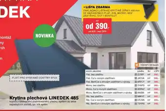 Krytina plechová LINEDEK 485