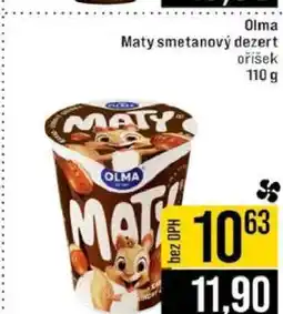 Jip Olma Maty smetanový dezert oříšek nabídka