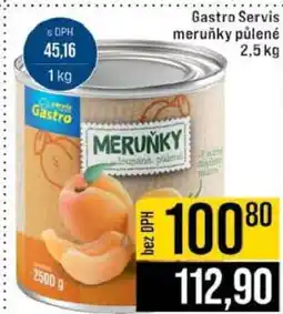 Jip Gastro servis meruňky půlené nabídka