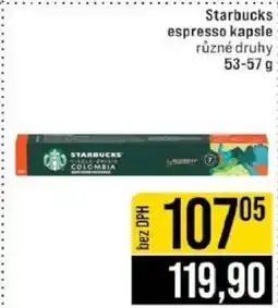 Jip Starbucks Espresso kapsle nabídka