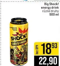 Jip Big Shock energy drink nabídka