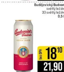 Jip Budějovický Budvar světlý ležák nabídka