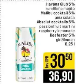 Jip Malibu cocktail 5% nabídka