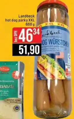 Jip Landbeck hot dog párky XXL nabídka